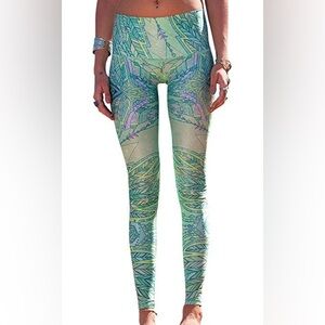 Teeki Hot Pant Envision print lightweight yoga surf leggings UV protection beach